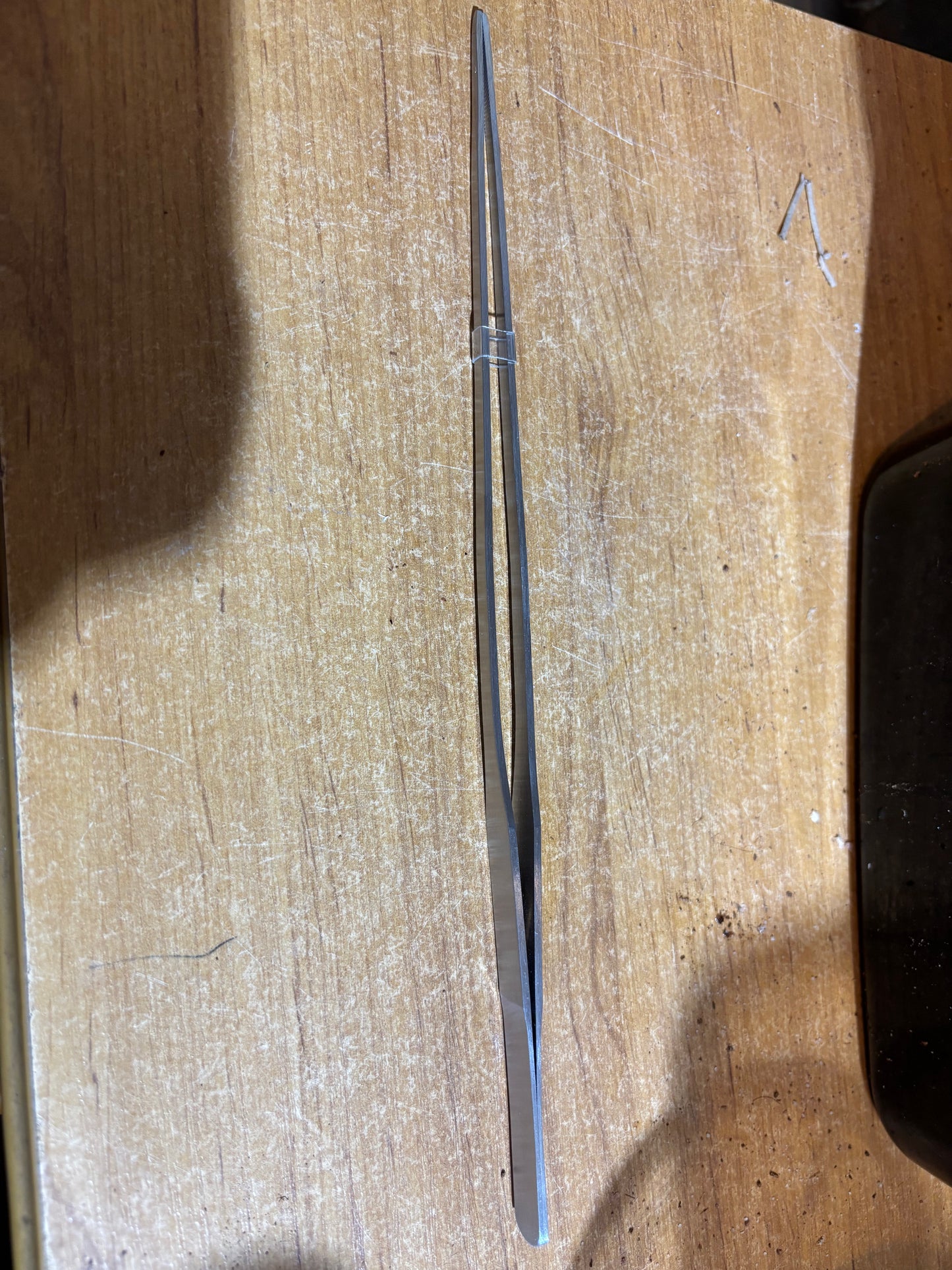 27cm straight end tweezers.
