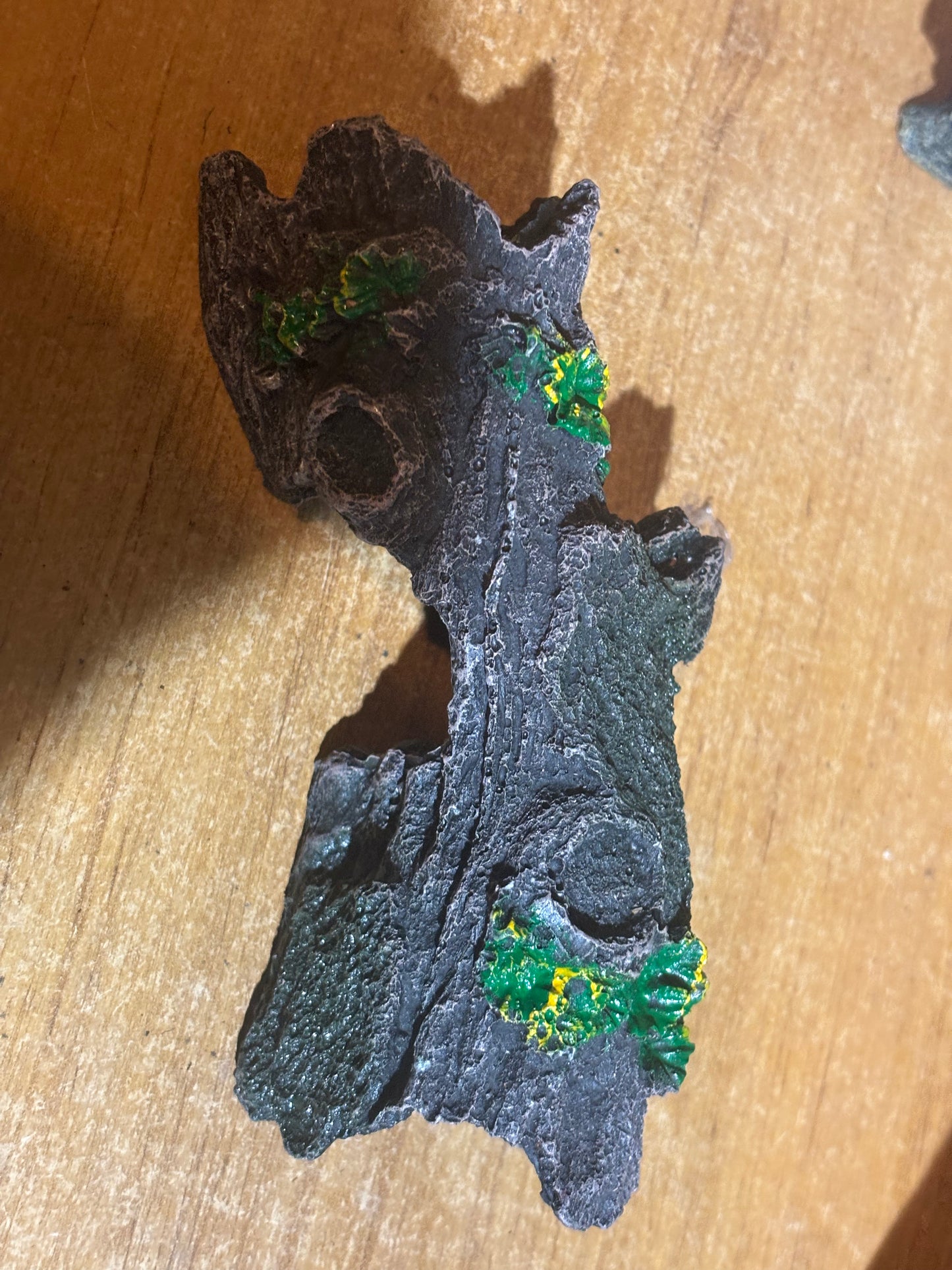 Fake log hide for small tarantulas and other species.