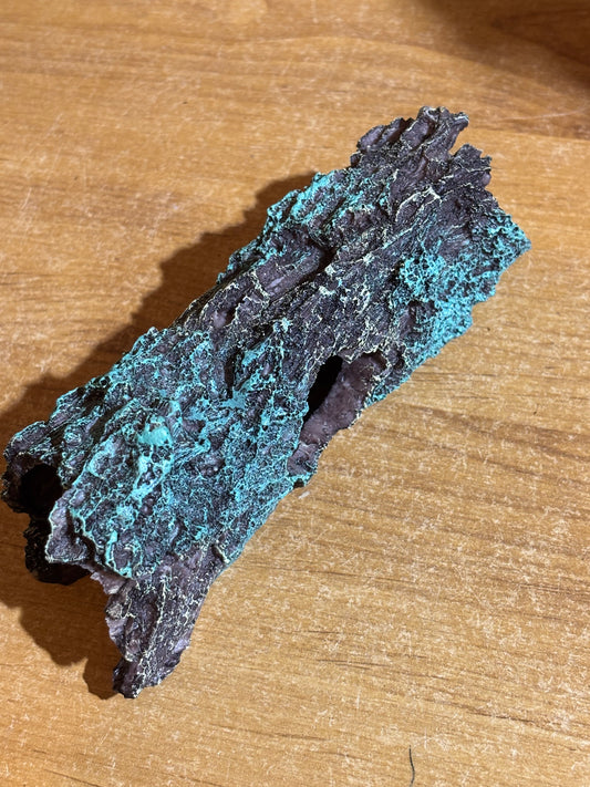 Fake log for slings and small juvenile tarantulas.