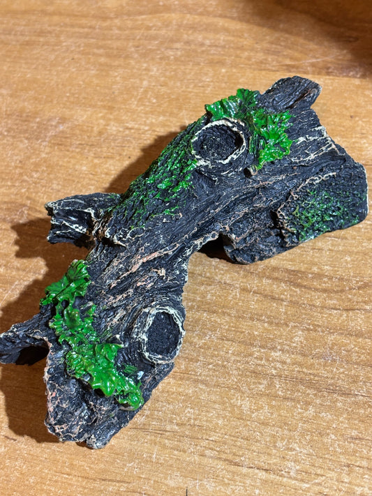 Fake log for tarantula slings and small juveniles.