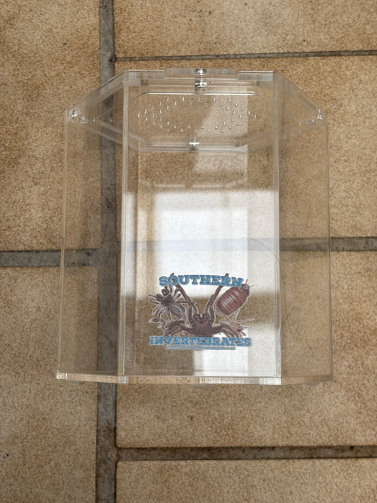 Hexagon enclosure 120mm high x 100mm wide.