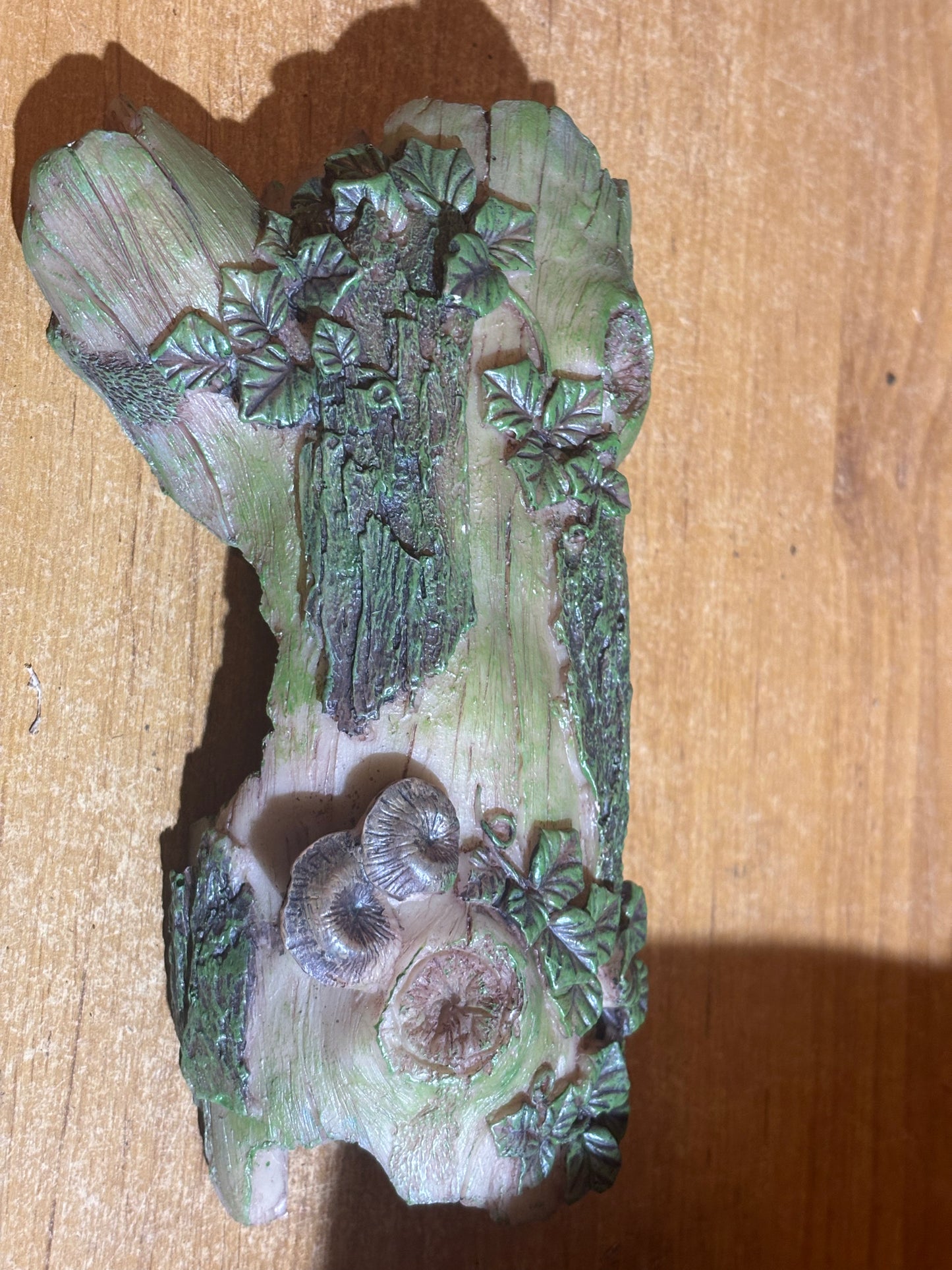 Fake log hide for adult tarantulas.