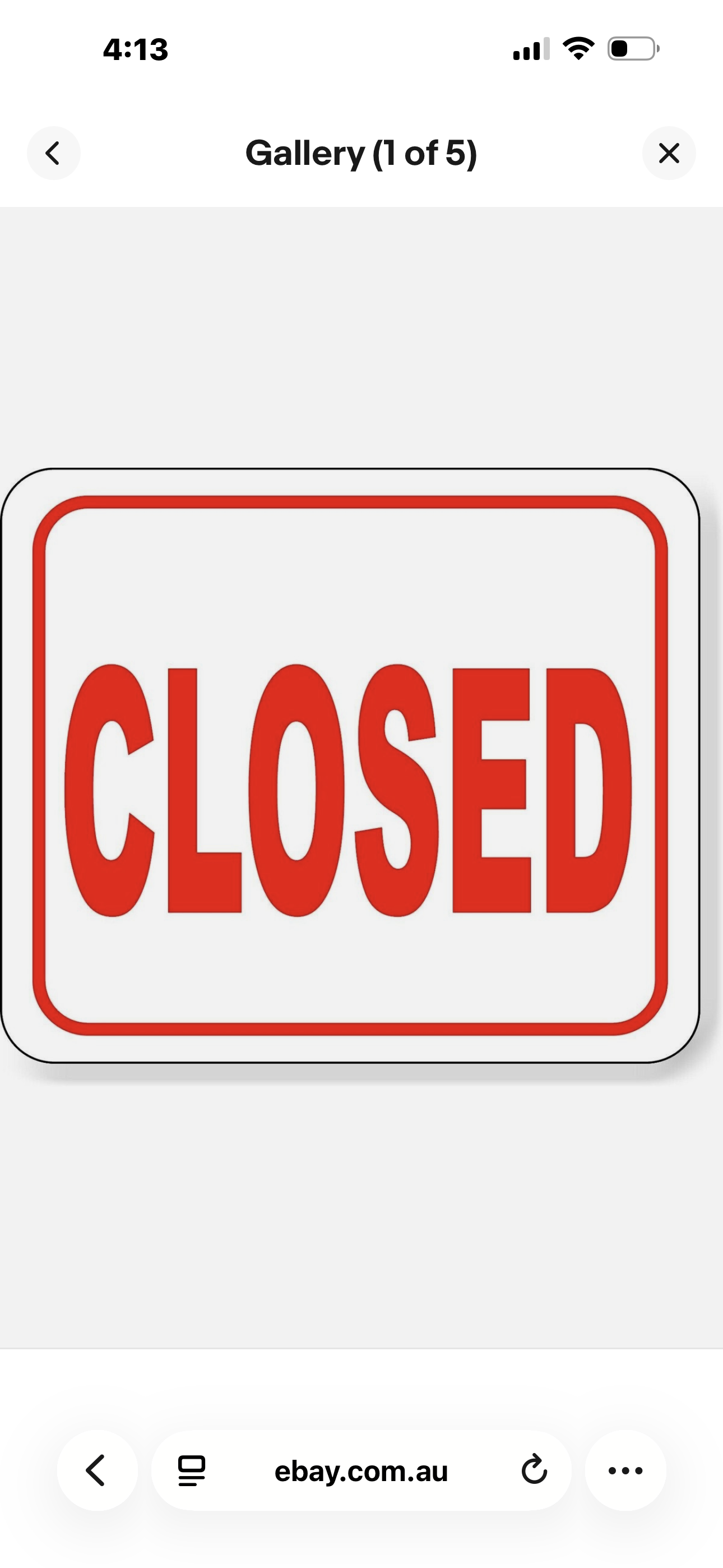 We will be closed from the 8th of September until the 31st of October.